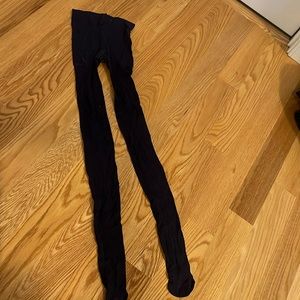 Ribbed Navy Tights